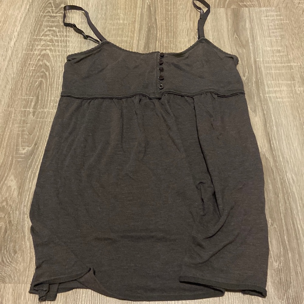 grey pajama flowy top